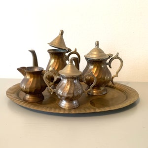 Mini Brass Tea Set 