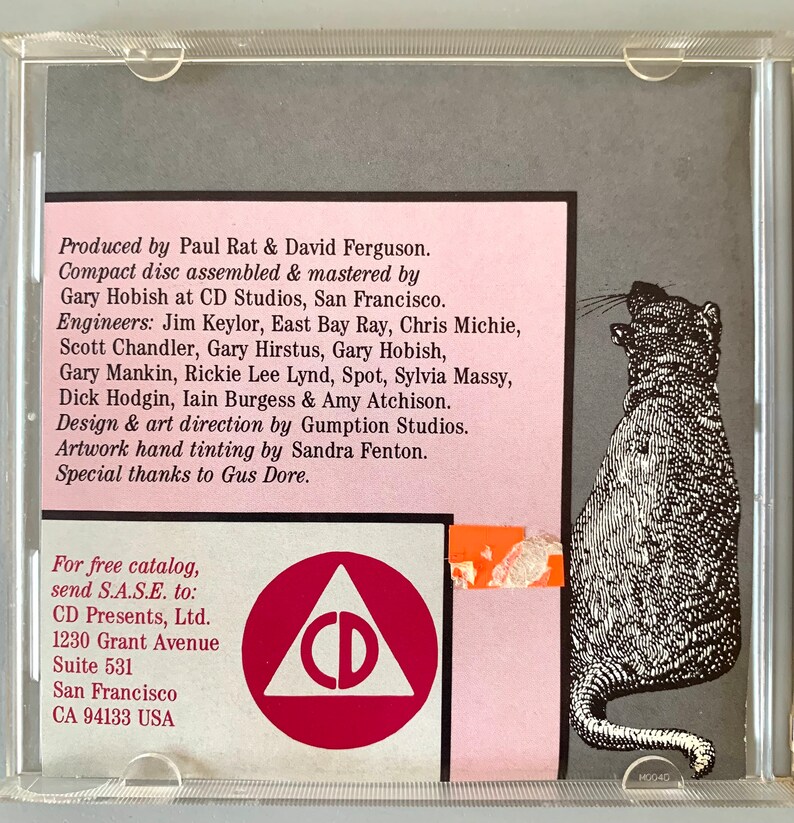 Rare Vintage Punk Music Compilation CD, “Rat Music for Rat People Vol.1,2&3”, Used, 80’s