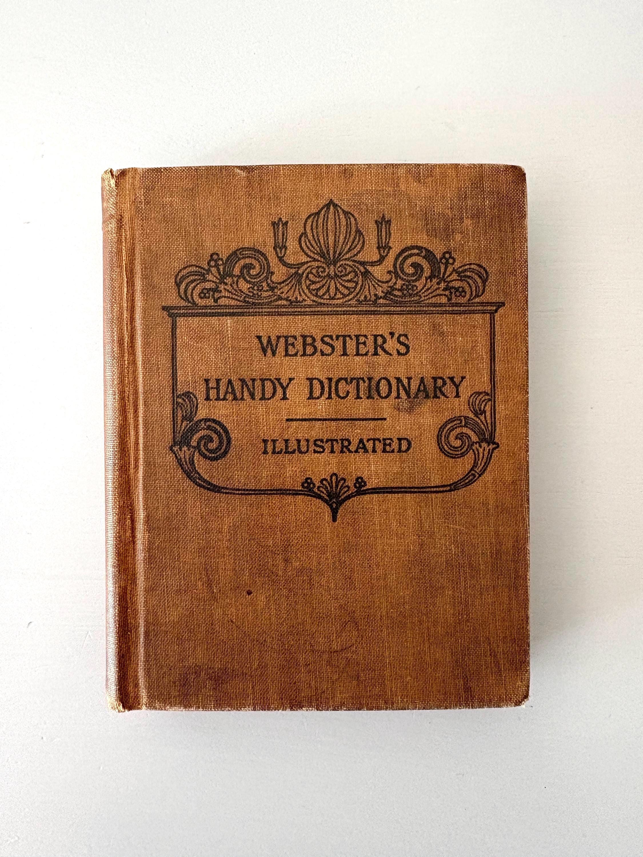 Antique Webster's Dictionary - Etsy