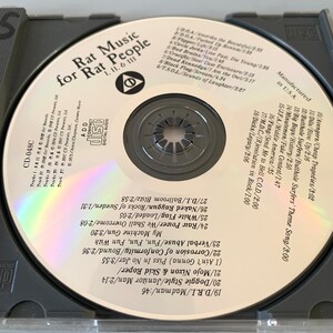 Rare Vintage Punk Music Compilation CD, “Rat Music for Rat People Vol.1,2&3”, Used, 80’s