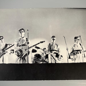 Vintage 1979 Devo Sticker and 1978 6" x 9" Postcard, Press Kit Promotional Items