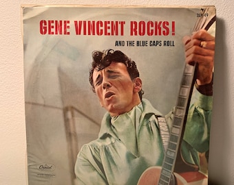 Rare 1950’s Japanese Pressing, Gene Vincent and The Blue Caps LP, Rockabilly OG
