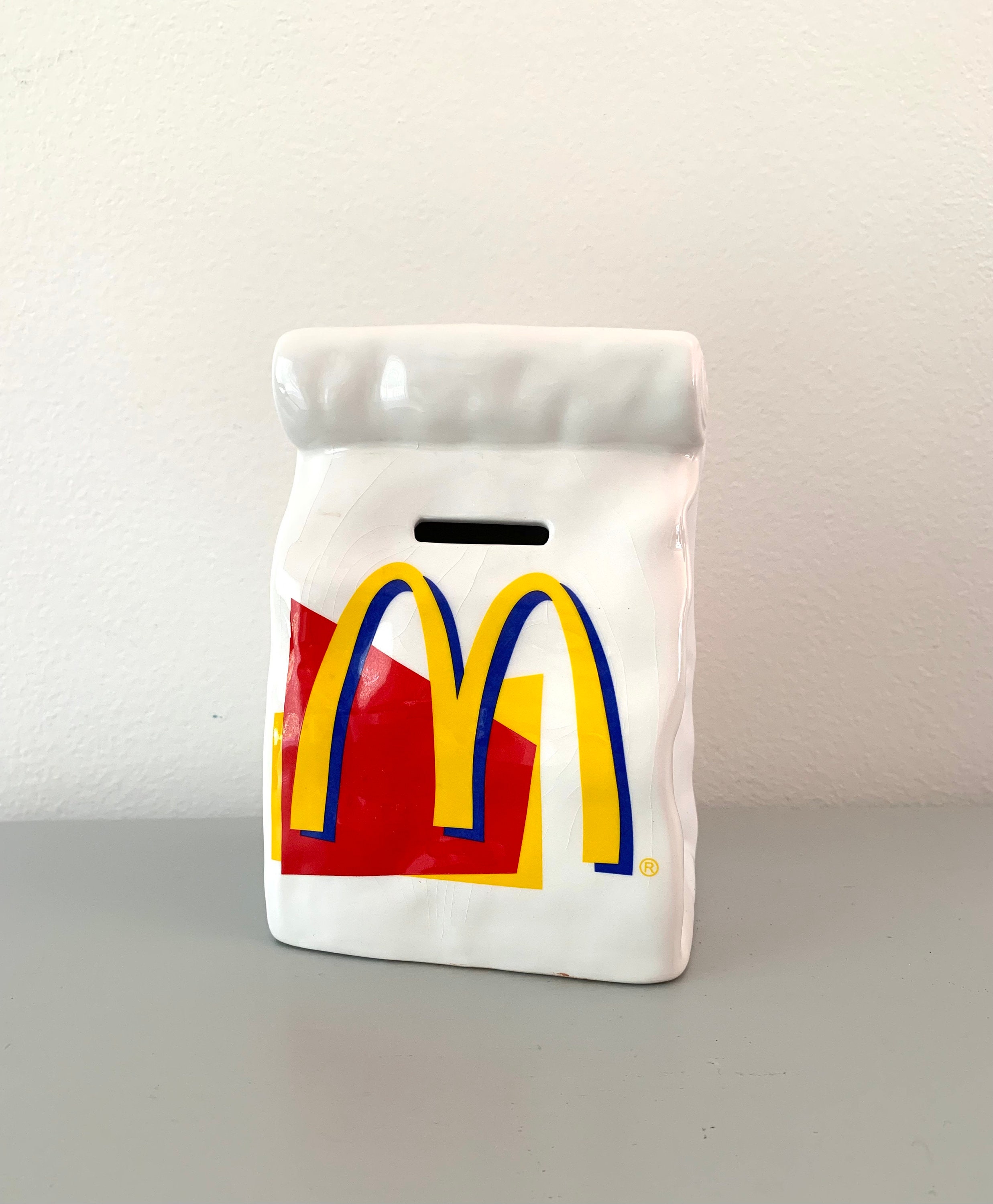 90年代 ビンテージ マクドナルド 袋型 bank バンク アドバタイジング 90年代 ビンテージ マクドナルド 袋型 bank バンク