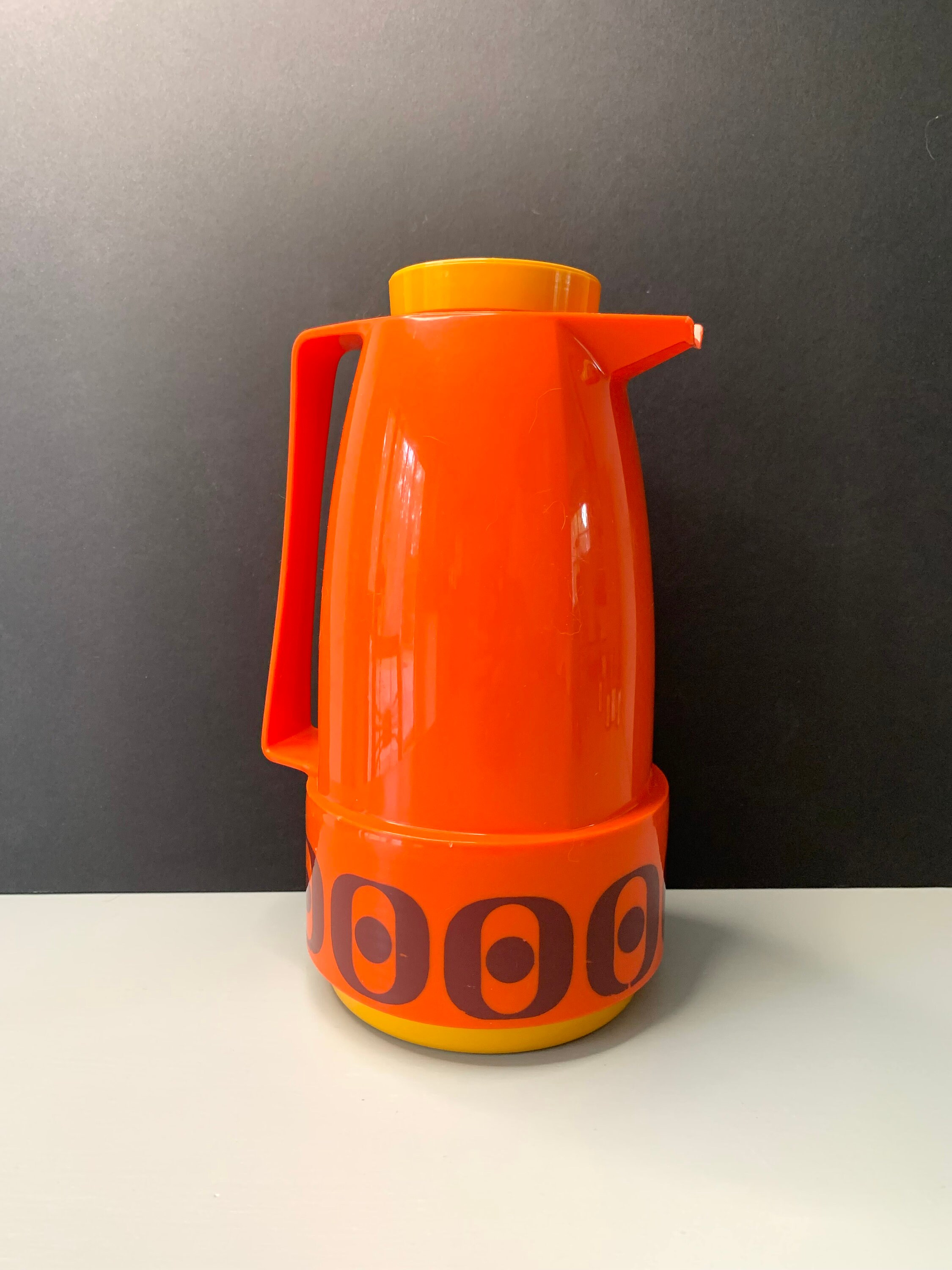 Thermos Super Therm Orange Vintage – Années 1970 – Occasion