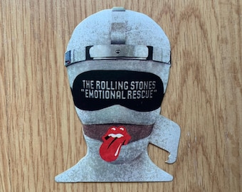 Vintage 1980 Rolling Stones “Emotional Rescue” Promo Sticker, Dummy Head