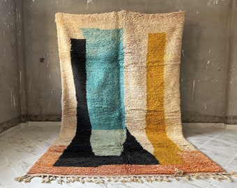 Authentic Moroccan rug, Berber carpet, Genuine Wool rug, Handmade rug, Beni ourain style