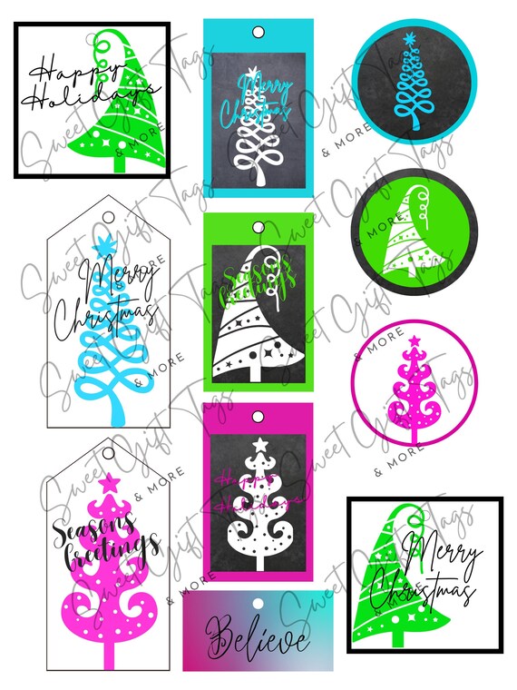 Printable Gift Tags - Holiday Gift Tags
