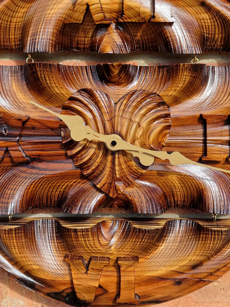 Handmade Wooden Wall Clock Etsy UK