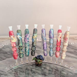 Diamond Painting Pen, Polymer Clay, Small 5 inches With Tips, Goldfish Series
