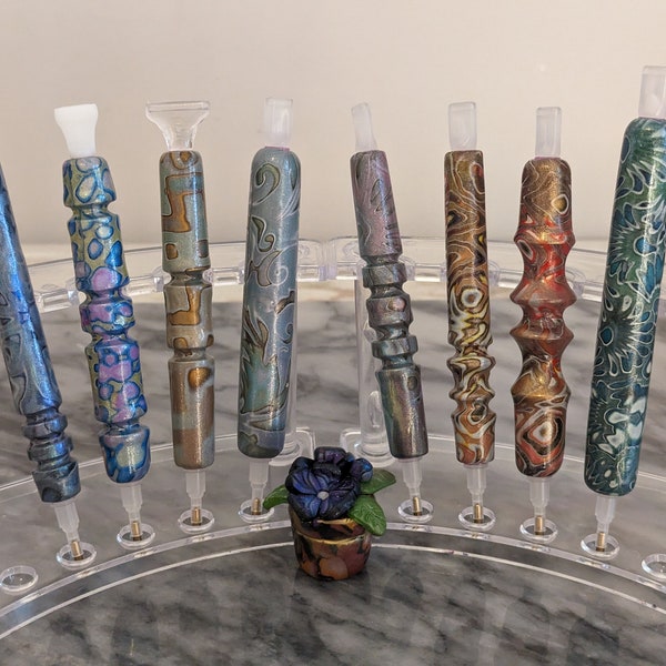 Diamond Painting Pen, Polymer Clay, Small 5 inches Drill Pens, Lightweight And Unique, Diamond Dots Tools, Deluxe Debbie Series