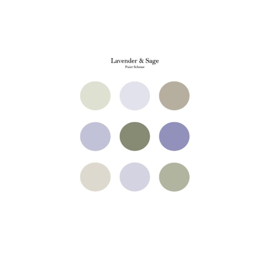 Behr Available at Home Depot, Lavender and Sage Nine Color Interior