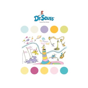Valspar, Oh The Places You'll Go von Dr. Seuss inspirierte Ten Color Interior Paint Palette + Paint Guides