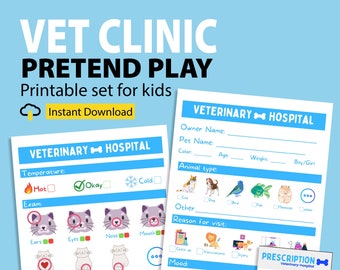 Vet Clinic Dramatic Play Printable, Pretend Play, Classroom Dramatic Play, Home Dramatic Play, Playroom, Preschool Classroom, Play Doctor