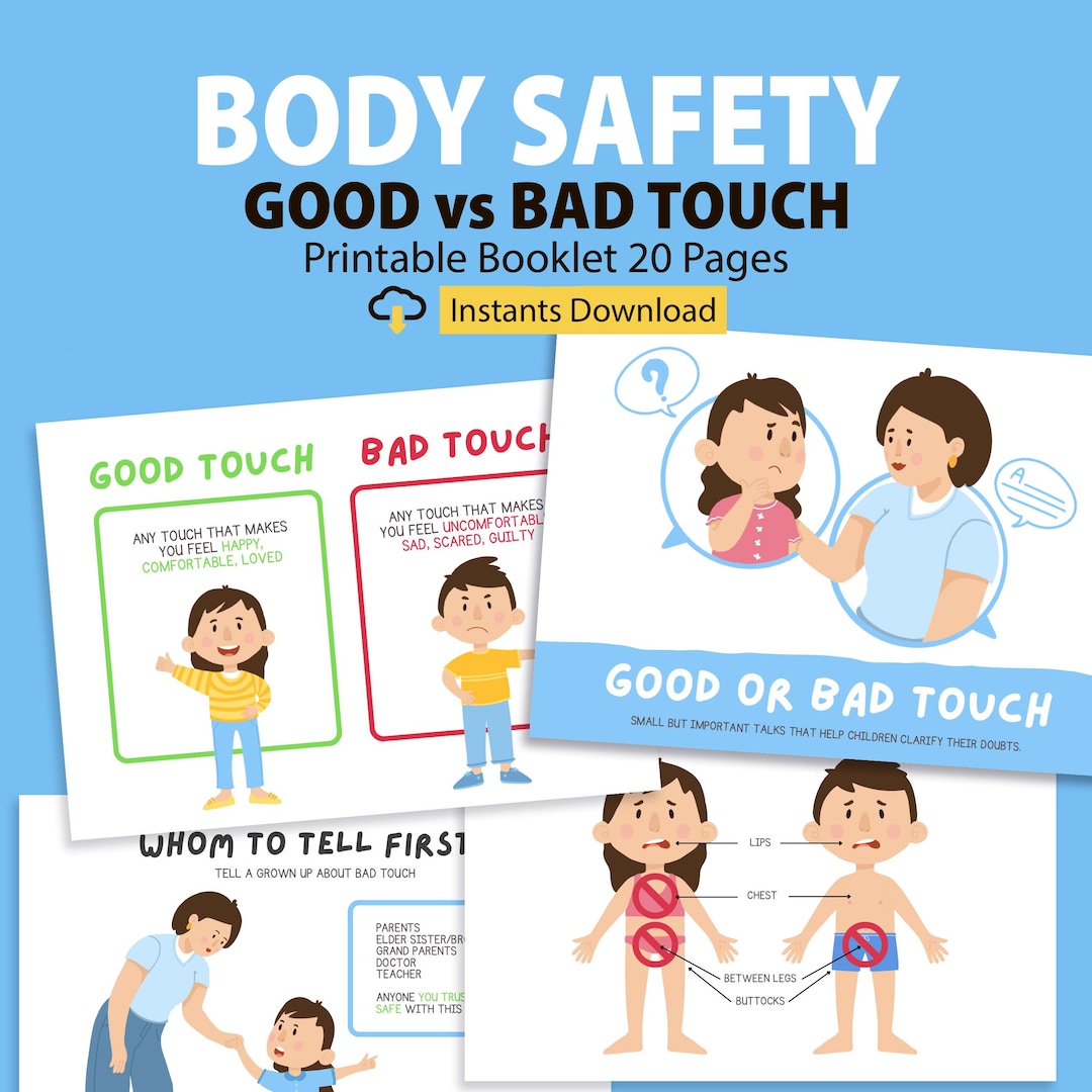 Body Safety Learning Booklet: Good & Bad Touch, Kids Education (PDF ...