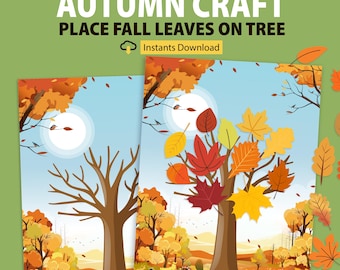 Autumn Tree Craft Template: Kids Fall Art Project (PDF Download)