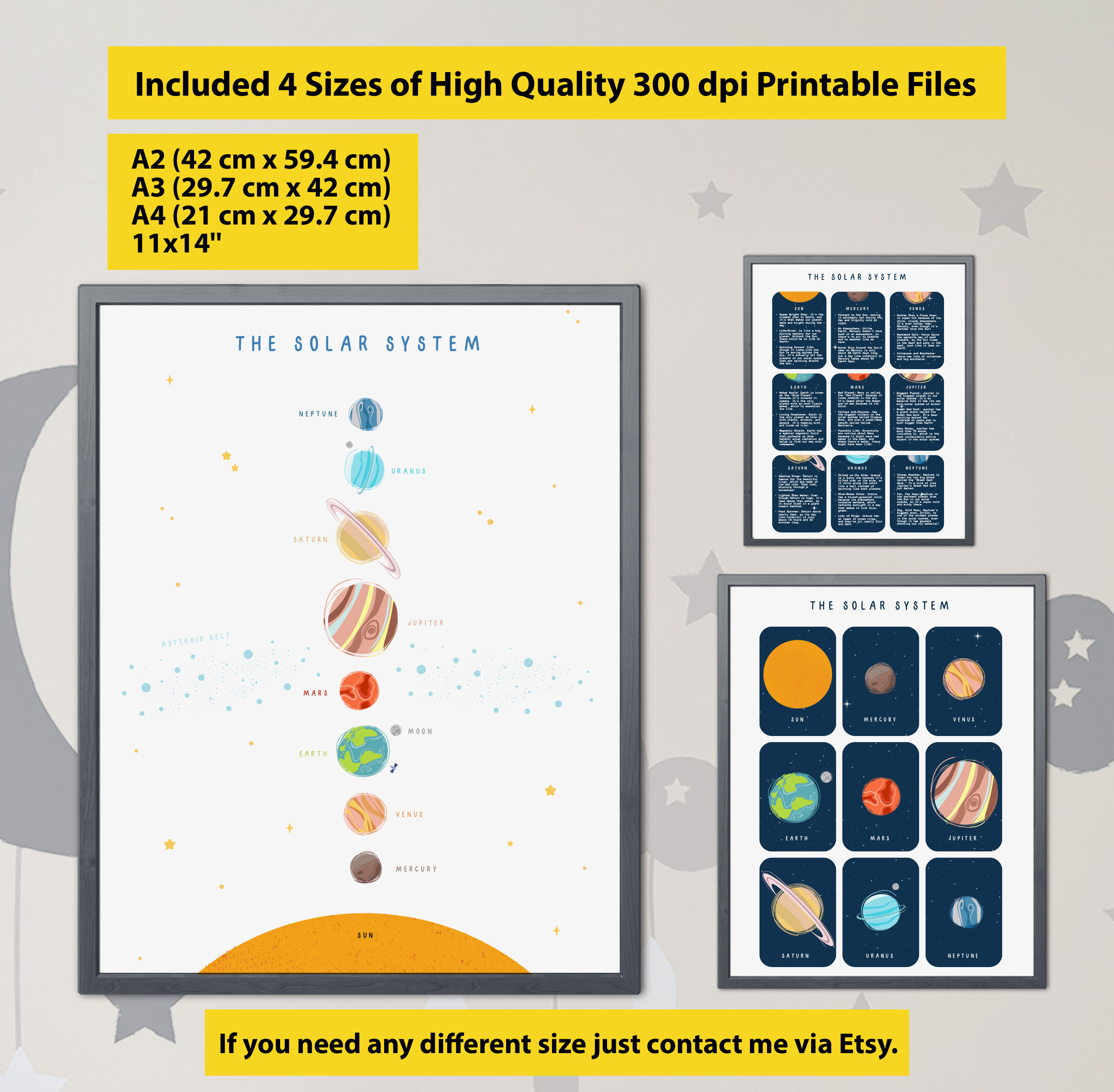 Solar System Printable Bundle, Solar System Kids Activity, Learning ...