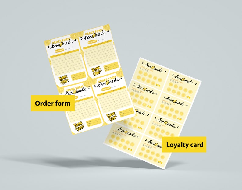 Lemonade Stand Pretend Play Printable Kit, Dramatic Play Menu, Summer