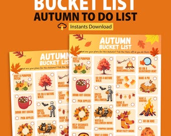 Página de diario imprimible con lista de deseos de otoño, actividades de otoño, lista de deseos de otoño, lista de tareas de otoño, lista de tareas de otoño