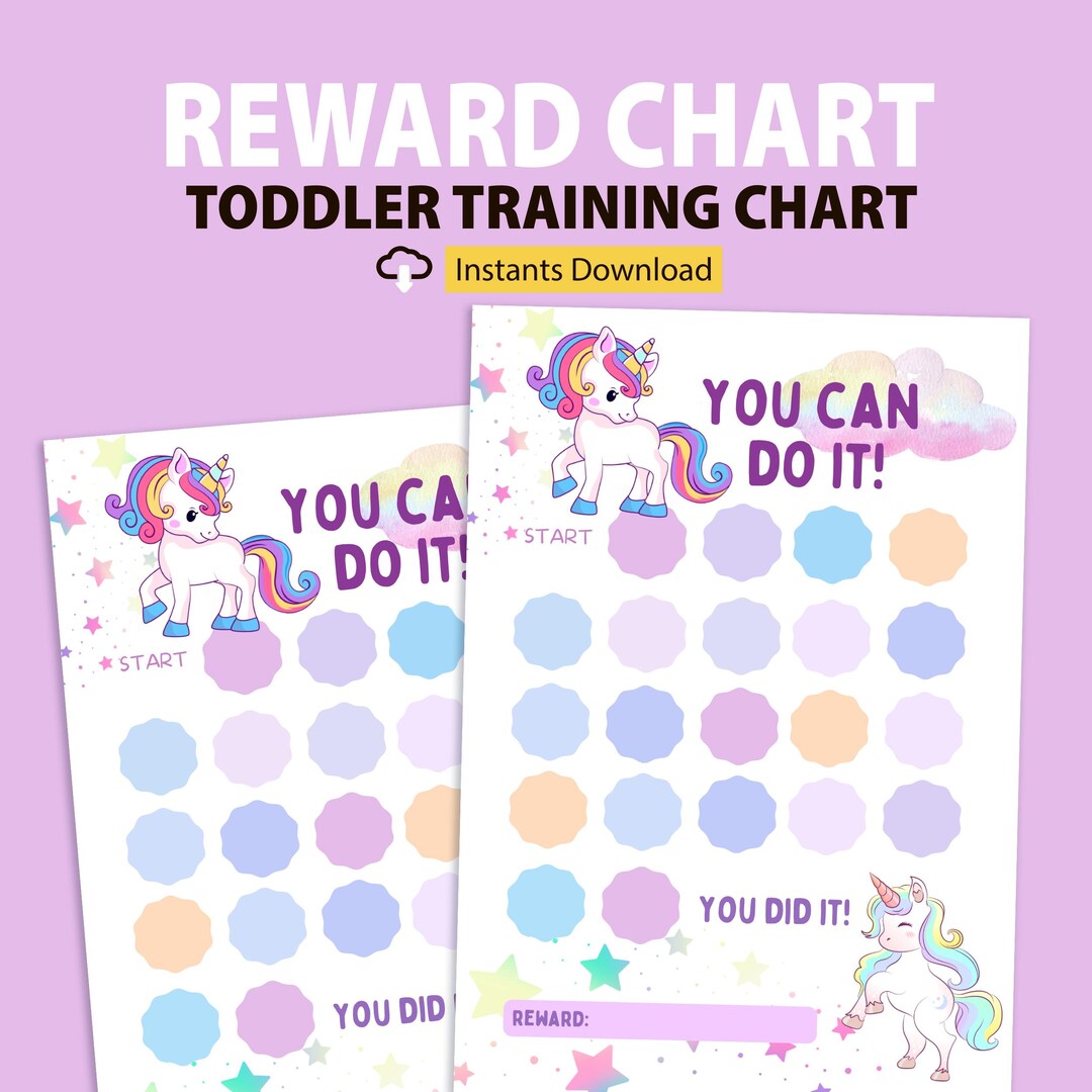 Unicorn Reward Chart Printable, Unicorn Behavior Chart, Unicorn Sticker ...