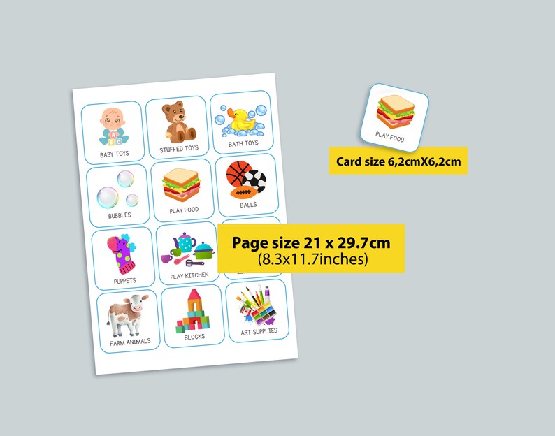 108 Printable Playroom Labels for Toy Storage Playroom - Etsy
