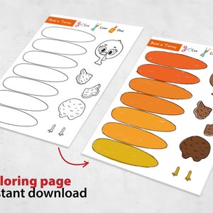 Printable Build a Turkey Kids Craft, Thanksgiving Craft, Printable ...