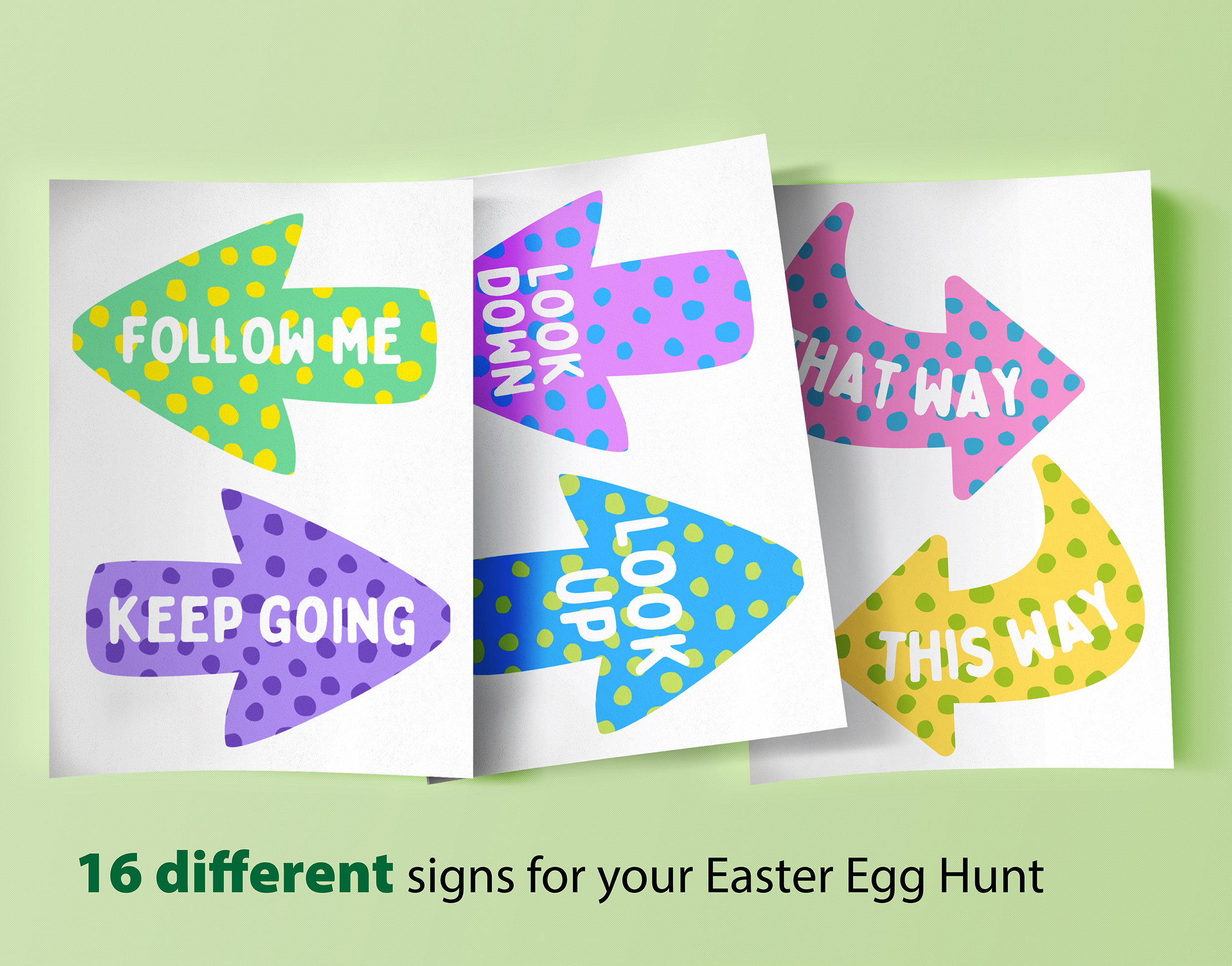 Easter Egg Hunt Signs Printable, Easter Egg Hunt Yard Signs, Easter Egg ...