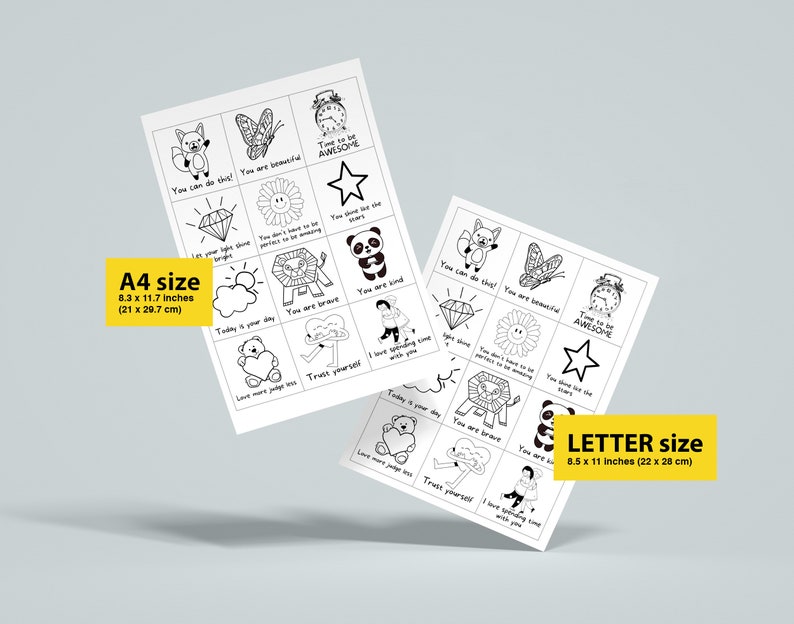Kindness Cards for Kids PRINTABLE, Compliment Coloring Cards, Kindness ...