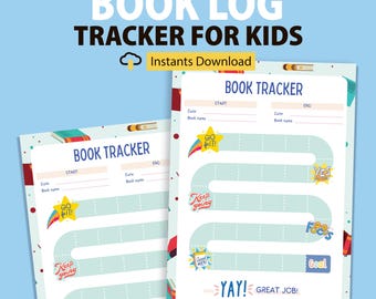 Summer Reading Chart Printable: Kids Reading Log (Digital Download A4 Size)