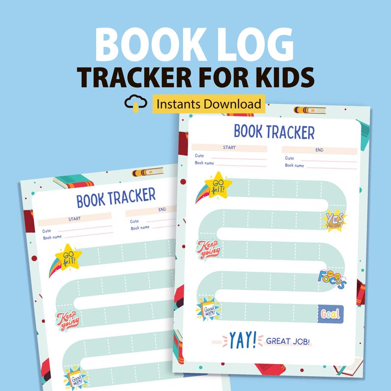 Summer Reading Chart Printable Kids Reading Log (digital Download A4