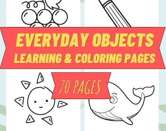 70 Printable Coloring Pages for kids, toddlers, preschoolers, Coloring Book Coloring Page Preschool Kindergarten Homeschool Printables