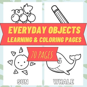 70 Printable Coloring Pages for kids, toddlers, preschoolers, Coloring Book Coloring Page Preschool Kindergarten Homeschool Printables
