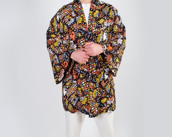 Cotton Unisex  Kimono Robe / Colourful Kimono