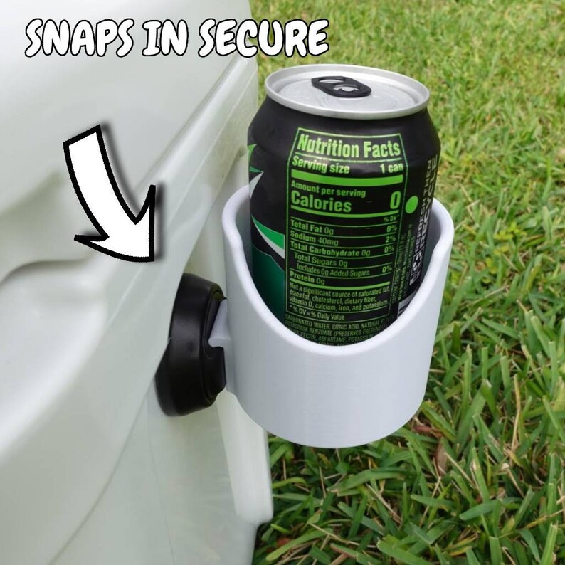 Yeti Roadie 24 Cup Holder Snap in Fits Cups & Cans, Includes Seltzer