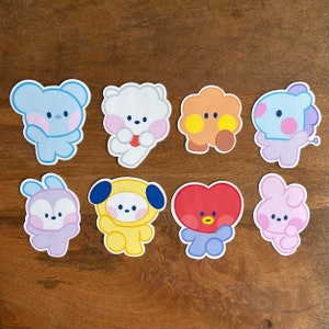 Kpop BTS Character Stickers
