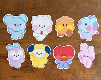 Kpop BTS Character Stickers