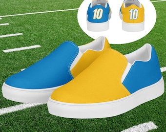 Custom Team Color Canvas Slip-On Shoes: Personalized Sports Style