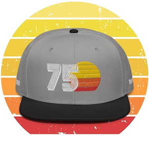 Sombrero de 50 cumpleaños, sombrero retro de 1975, regalo personalizado de 50 cumpleaños, regalo de 50 cumpleaños para hombres, regalo de 50 cumpleaños para papás, regalo personalizado