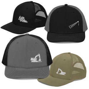 Czapka Operator Snapback: haftowany ciężki sprzęt, prezent budowlany