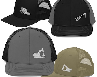 Boné Snapback de Operador: Equipamento Pesado Bordado, Presente de Construção