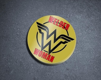 Welder Woman Sticker: Weatherproof Vinyl Hardhat Decal, Welder Gifts