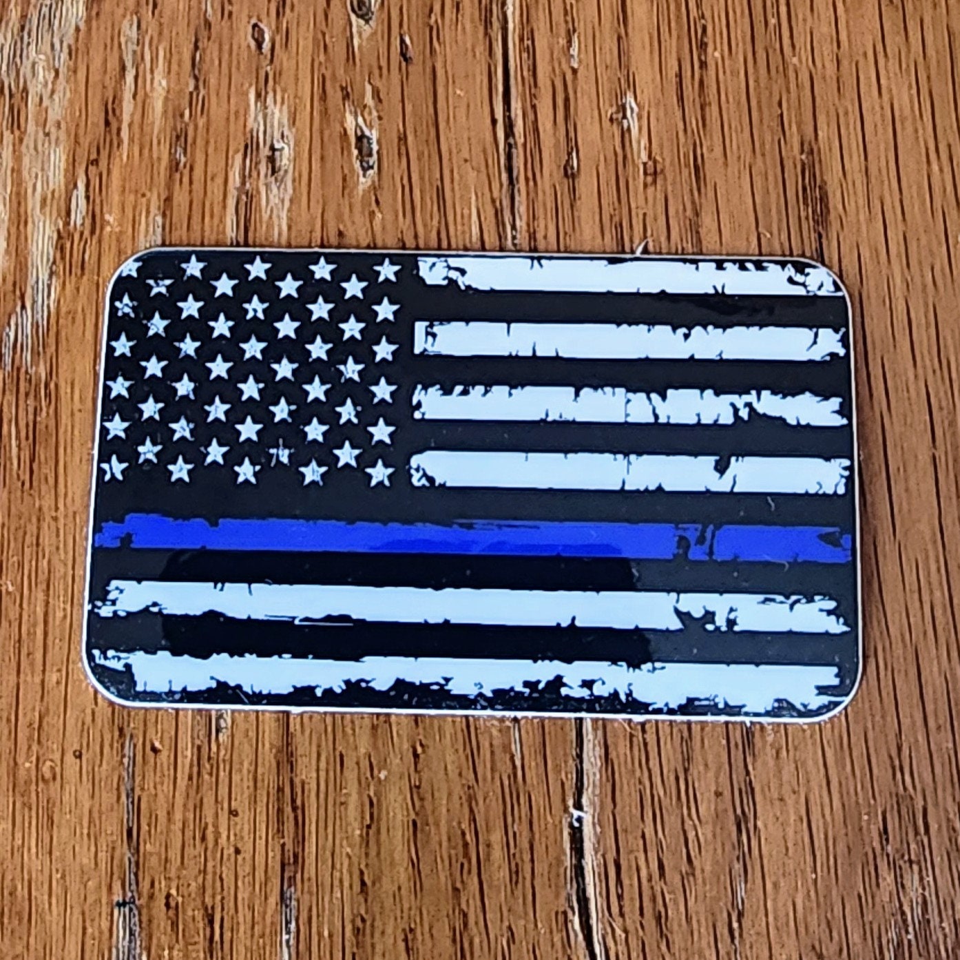 Thin Blue Line Sticker, Waterproof Vinyl Sticker, Support Law ...