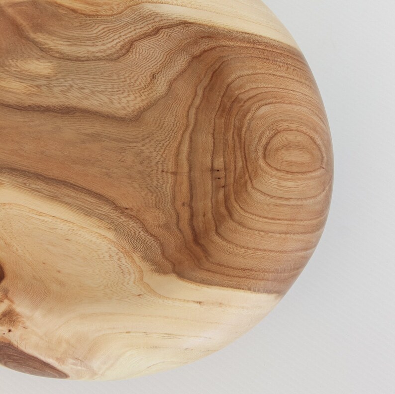 Large Wooden Fruit Bowl Decorative Wood Bowl Hand Carved Etsy Canada