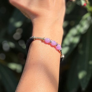 Ametrine Hematite Lava Stone Bracelet | Handmade Matte Bracelet | Unisex Jewelry
