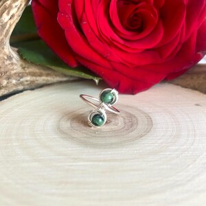 Zoisit & Sterling Silber Ring/Zehenring