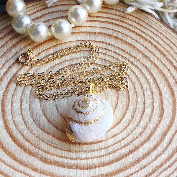 Snail Shell Necklace Etsy