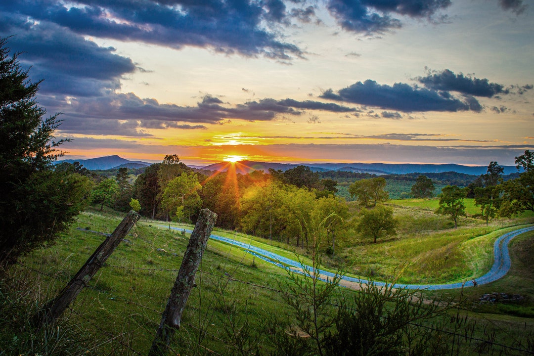 Stunning Sunset Over the Mountains | Sunset Photography | Blue Ridge ...