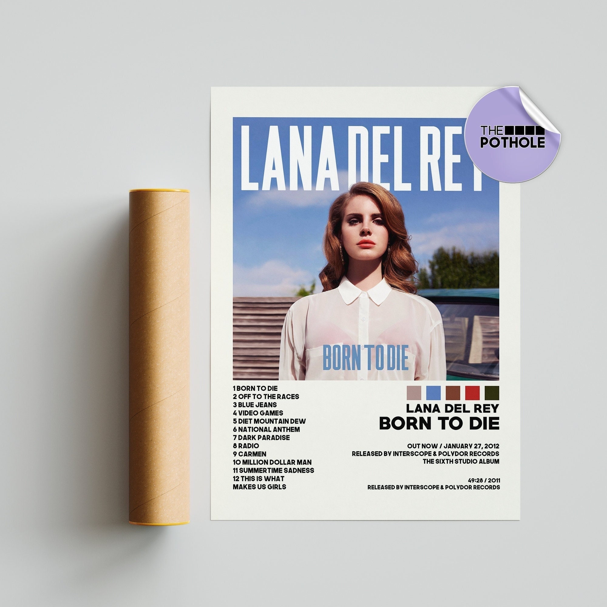 Lana Del Rey Posters / Born to Die Poster / Album Cover Poster