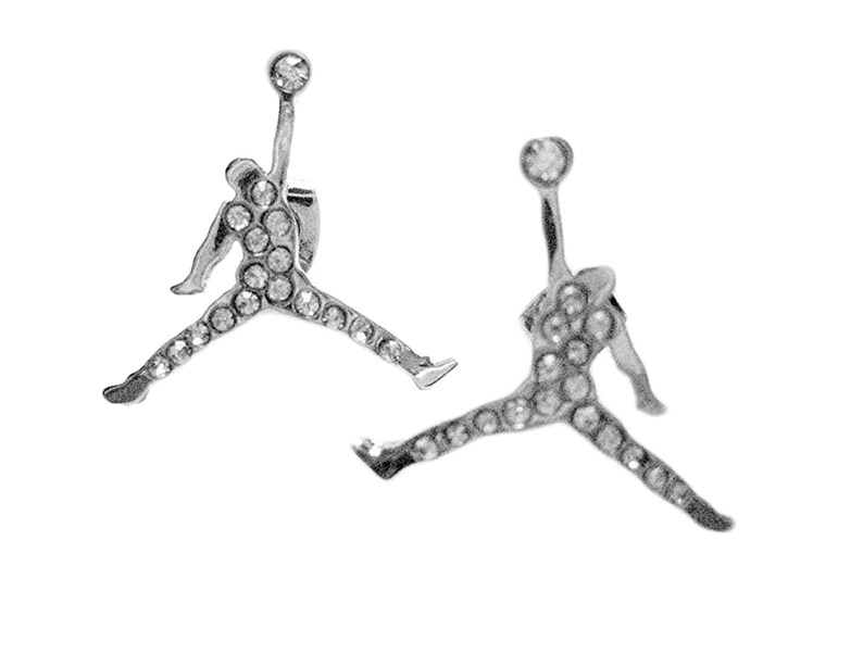 Michael Jordan Jumpman Logo Air Jordan Stud Earrings VARIOUS Etsy