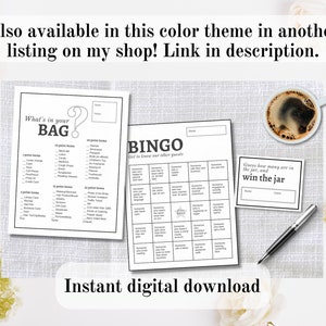 Cute Party Games Printables for Baby Shower, Bridal Shower, or Any ...