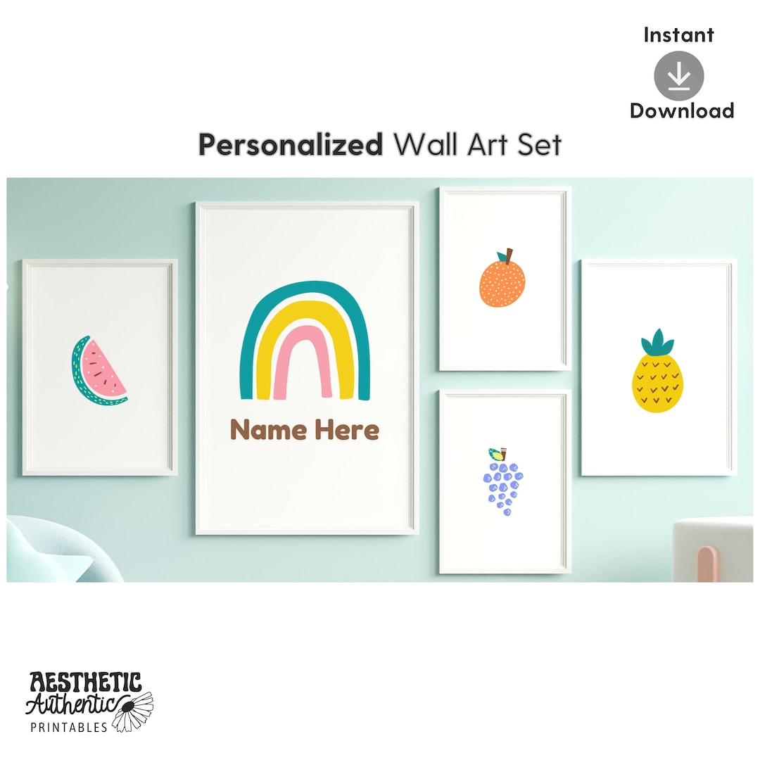Personalized Kids Room Art | Custom Name Sign | Gift for Kids Room ...